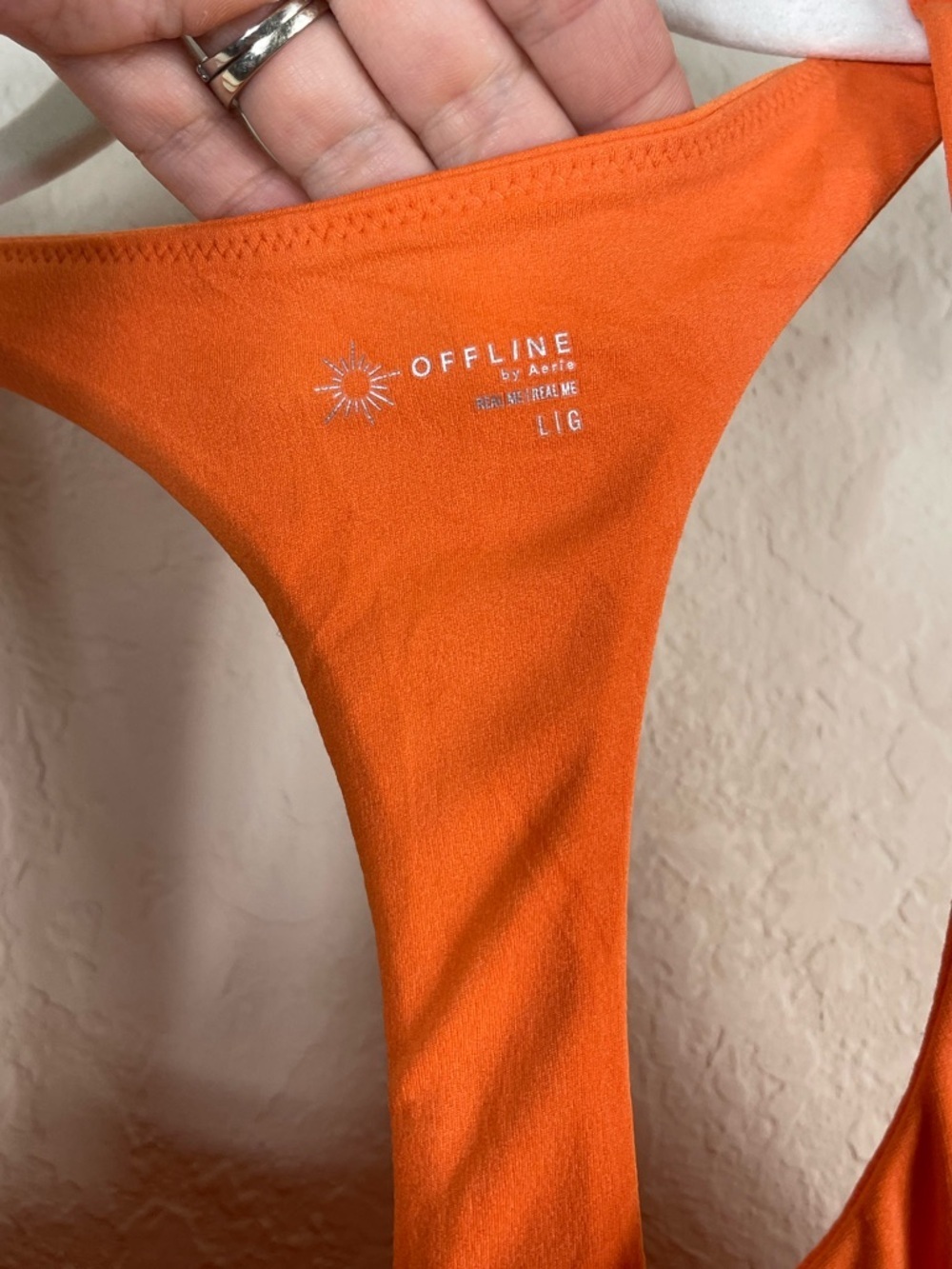 Aerie Offline Real Me Hot Stuff Romper Orange Size Large - Picture 4 of 8